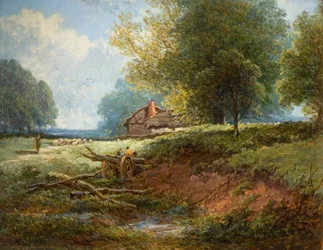 Escena de pradera, 1880
