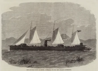 Cañonera de hierro construida en Sídney, Australia, para el gobierno de Nueva Zelanda