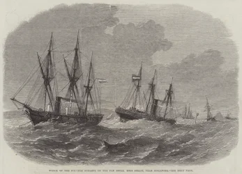 Naufragio del Vapor Hydaspe en el Banco Pan Shoal, Estrecho de Rhio, cerca de Singapur