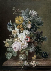 Naturaleza muerta con flores