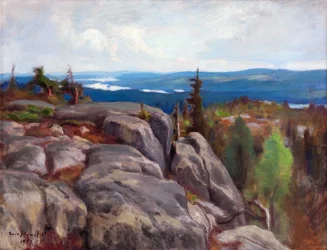 Paisaje (Landscape from Koli) - Paysage de Koli - par Eero (Erik) Jarnefelt (Jaernefelt) (1863-1937)