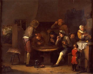 Interior de una granja, 1677