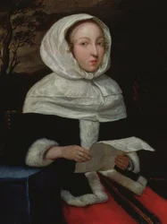 Retrato de una dama sentada leyendo una carta