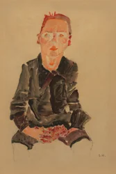 2022 NYR 20682 0724 000(egon schiele sentado bub con las manos cruzadas retrato estudio dr oska011034)