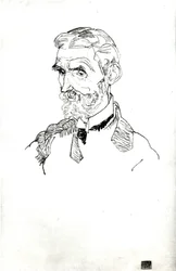 Retrato del suegro del artista, Johann Harms, 1915