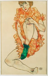 La media verde (gouache y lápiz)