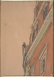Vista Frontal de un Edificio: Casa Krumau