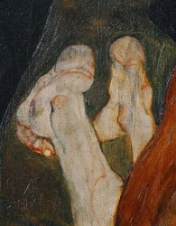 Kardinal und Nonne, Cardenal y monja (óleo sobre lienzo)