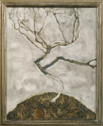 Pequeño árbol a finales de otoño ...