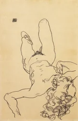 Desnudo femenino arrodillado, 1917