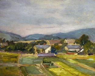 Paisaje en el norte de Austria