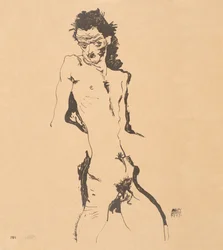 Autorretrato desnudo masculino, 1912