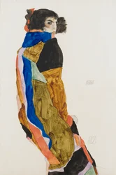Moa. Obra de Egon Schiele (1890-1918), acuarela y gouache sobre papel