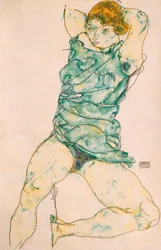 Chica reclinada, 1914