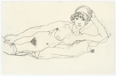 Desnudo reclinado; Liegender Akt, 1914