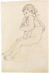 Niño sentado, 1916