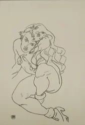 Desnudo sentado, 1917