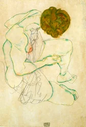 Mujer desnuda sentada, 1914