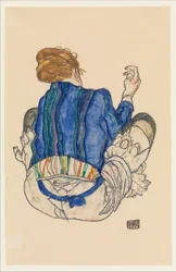 Mujer sentada, vista trasera, 1917