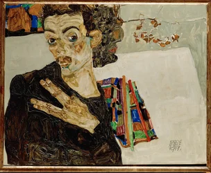 Autorretrato con los dedos separados