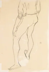 Desnudo masculino de pie