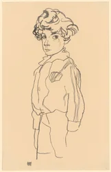 Niño de pie