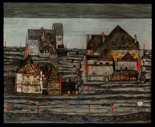 Suburbio I (pintura sobre lienzo)