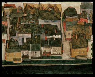 La pequeña ciudad IV (pintura sobre lienzo)