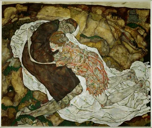 Tod und Maedchen (óleo sobre lienzo)
