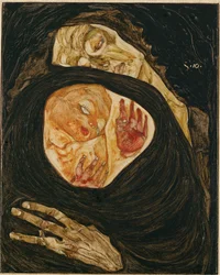 Tote Mutter. Madre muerta (óleo sobre madera)