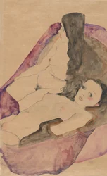 Dos desnudos reclinados, 1911