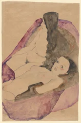 Dos Desnudos Reclinado, 1911