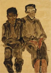 Dos Niños Sentados, 1910