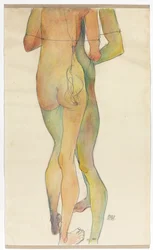Dos desnudos de pie, 1913