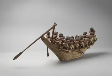 Modelo de barco funerario, de Beni Hasan, probablemente Reino Medio, c.2060-1786