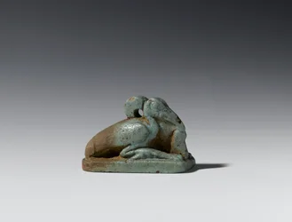 Pequeña figura de un ibis, Periodo Tardío a Periodo Ptolemaico, 664-30 a.C.