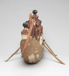 Modelo de barco de vela de la Tumba de Khety (Beni Hasan) Reino Medio, c.2010 a.C. - 1950 a.C.