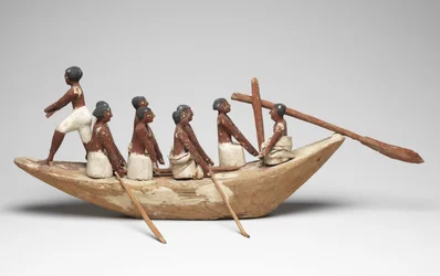 Modelo de barco de vela de la Tumba de Khety (Beni Hasan) Reino Medio, c.2010 a.C. - 1950 a.C.