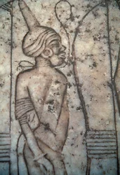 Prisionero nubio, relieve Civilización egipcia