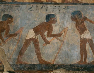 Campesinos en el campo (pintura mural)