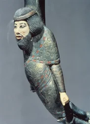 Figura de un sirio del extremo de un bastón ceremonial, de la tumba de Tutankamón (c.1370-52 a.C.) Nuevo Reino