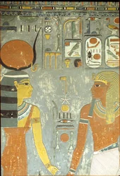 Horemheb y Hathor, de la Tumba de Horemheb (c.1323-1295 a.C.) Nuevo Reino