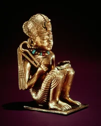 Colgante que representa a Amenofis III, de la tumba de Tutankamón, Nuevo Reino