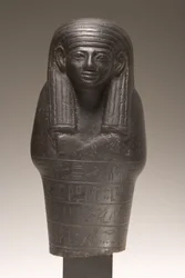 Figura Shabti para Amenemhat, Nuevo Reino (diorita)
