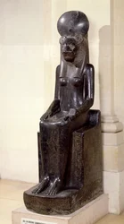 Estatua de la diosa con cabeza de león Sejmet, del Templo de Mut, Karnak, Imperio Nuevo, c. 1391-1353 a. C.