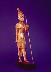 Estatuilla del rey, de la tumba de Tutankamón