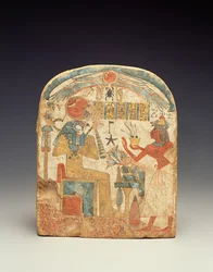 Estelas que representan al difunto ante Horus, de Luxor, Nuevo Reino