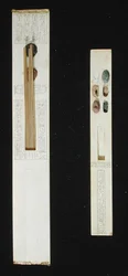 Dos paletas, de la Tumba de Tutankamón, Valle de los Reyes, Nuevo Reino, c.1353-1327 a.C.