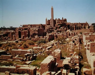 Vista del Templo de Amón, Nuevo Reino