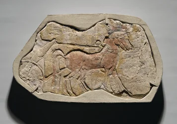 Un par de caballos tirando de un carro, de Tell el-Amarna, Nuevo Reino, c.1353-1336 a.C.